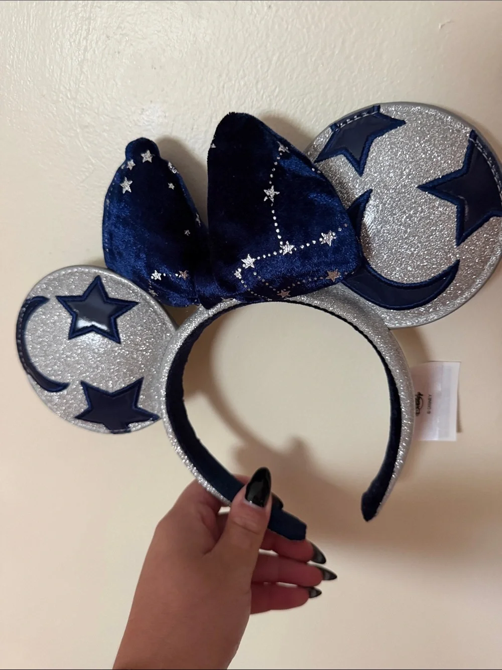 Disney Kids Navy & Silver Star Moon Mouse Ear Headband